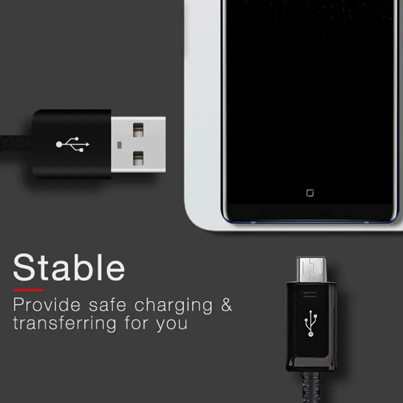 Micro USB Android Cable Fast Charging Data Cord Original USB Wrie for Samsung Galaxy S6 S7 Edge Plus J2 J5 J7 Prime J3 J5 J7