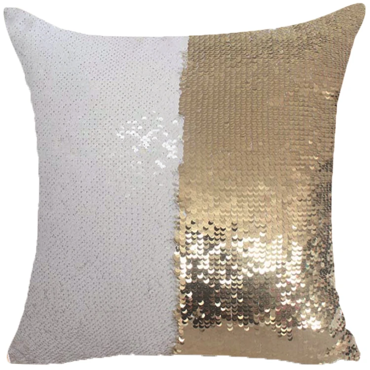 Декоративная наволочка с блестками для дома отеля модная двухсторонняя