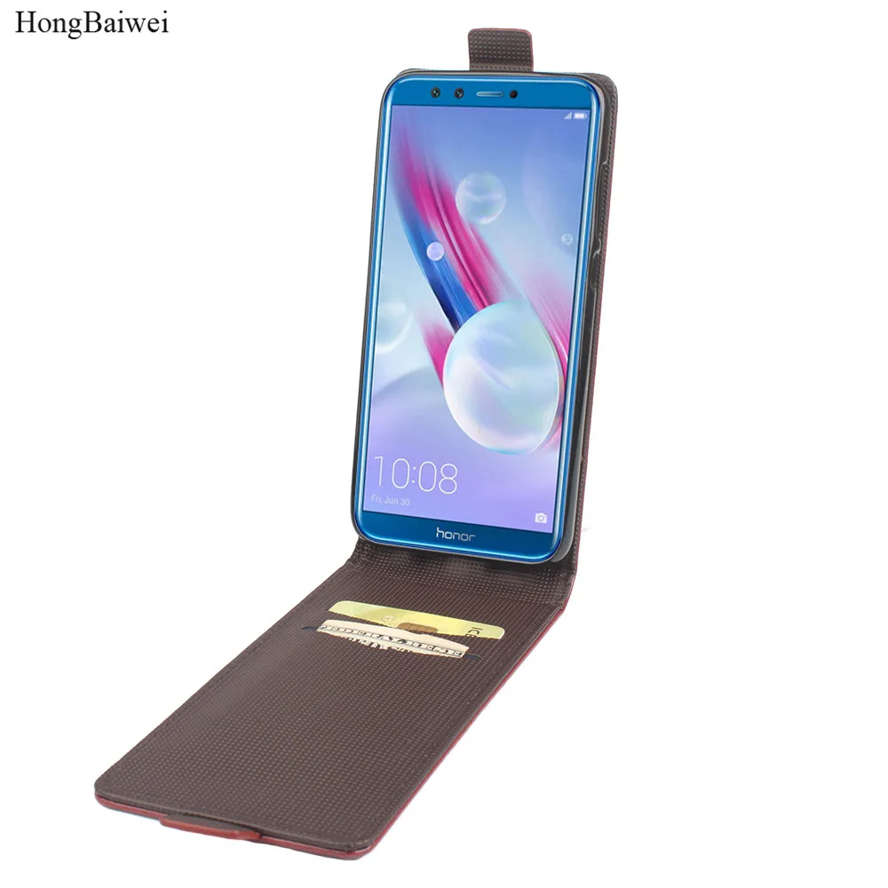 Hongbaiwei для huawei honor 9 Lite случае кожаный Вертикальный флип силиконовый чехол