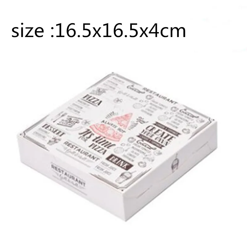 Новая распродажа 5 шт 16.5x16.5x 4 см/23x23x4 см коробка для сыра пиццы новая чистая пицца