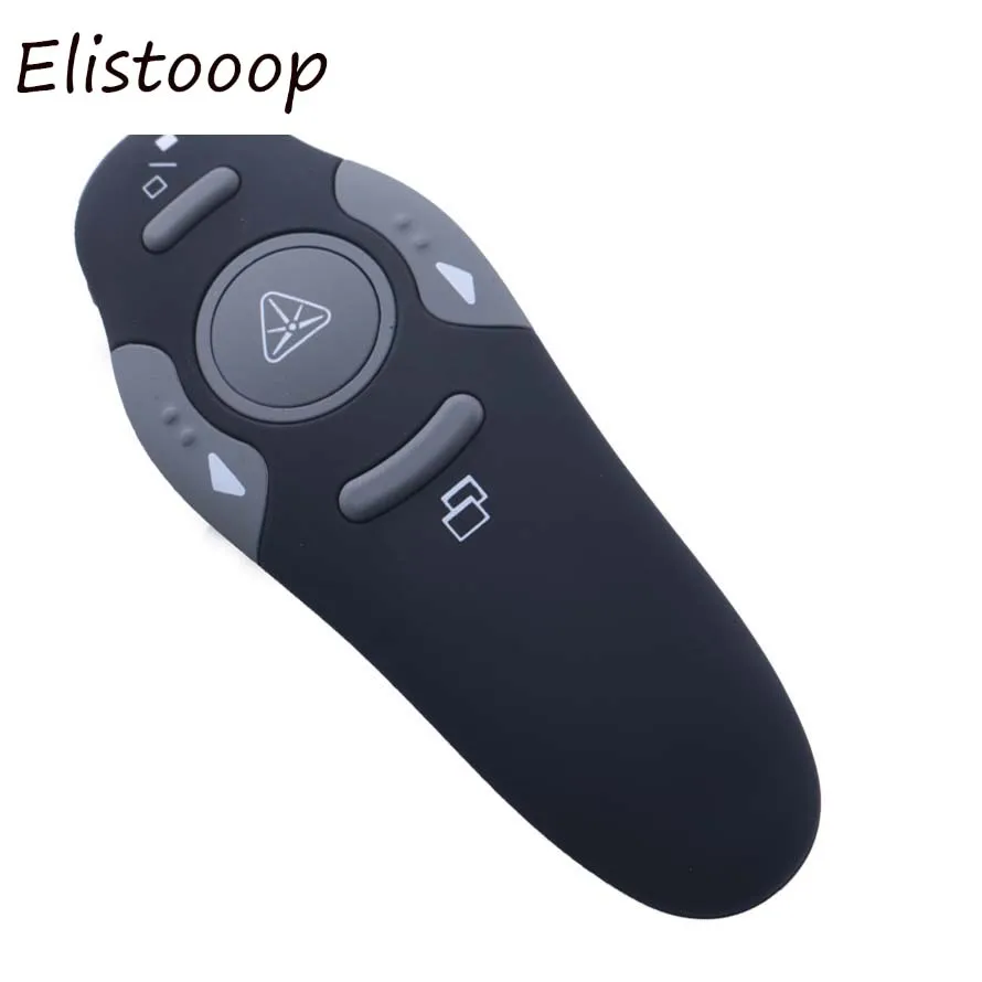 Elistooop 2 4 ГГц Беспроводная дистанционная красная лазерная указка Презентер