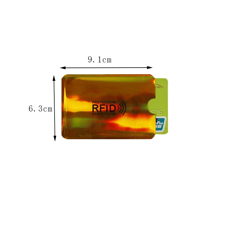 QuickDone Красочные 10 шт./компл. ID карты сумка для хранения Анти сканирования RFID