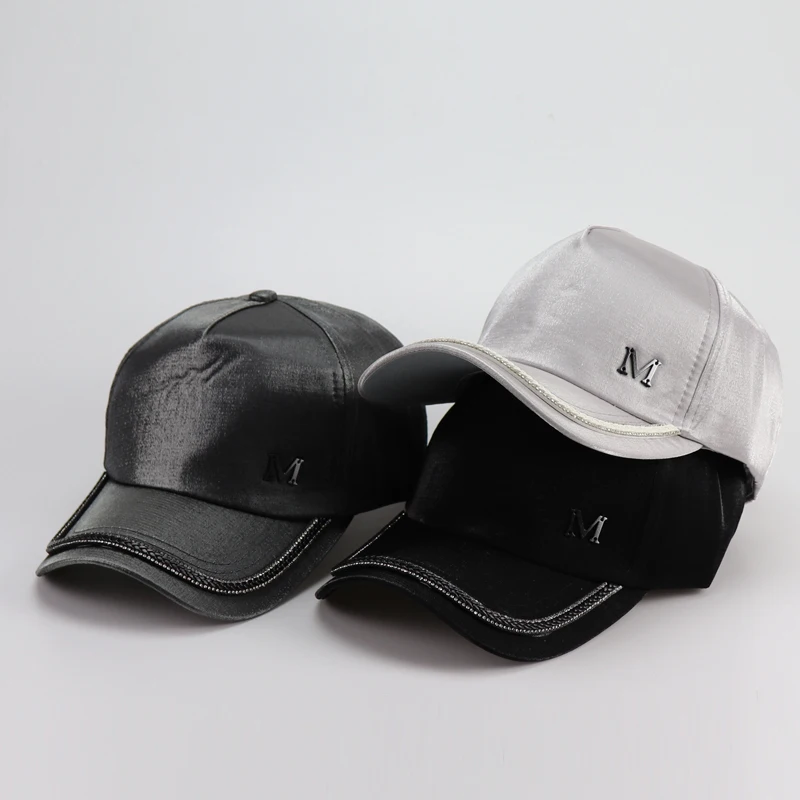 New Design Quality Fashion Women's Hat Man Smooth M Embroidered Women Baseball Cap Men snapback Adjustable Caps Hats BKA002 |