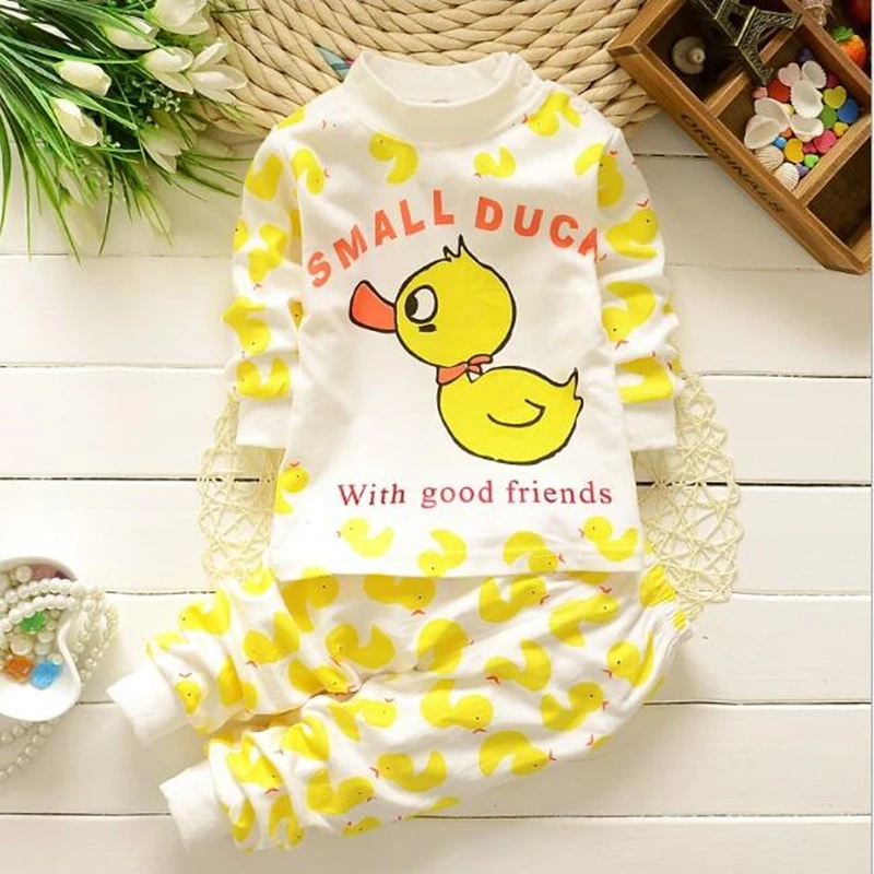 Хлопковая пижама для новорожденных 14 цветов на весну и осень комплект одежды с