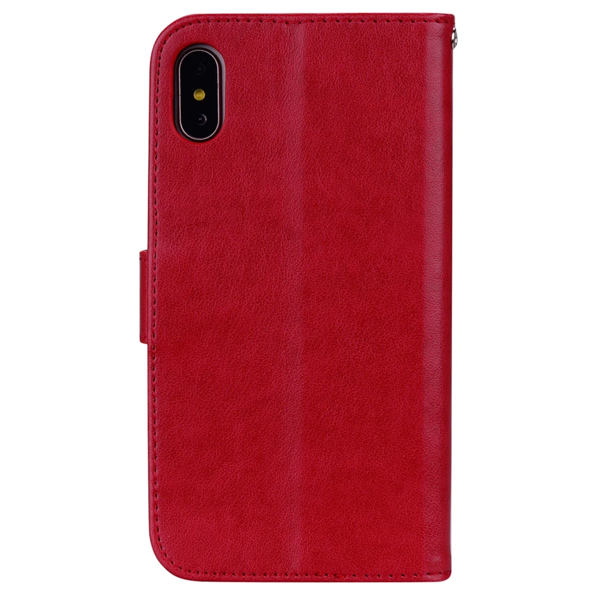 Роскошный кожаный чехол с объемным цветком для Apple iPhone 11 Pro XS Max XR X, откидной Чехол-бумажник для iPhone 8, 7, 6S Plus, x, 10, 5, SE, Funda Capa