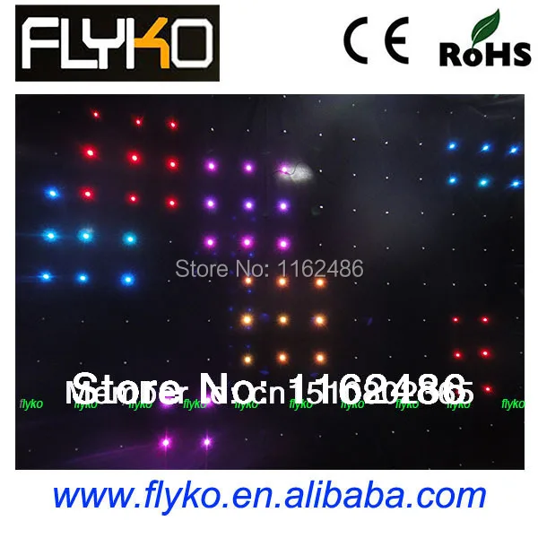 Бесплатная доставка Китайская светодиодная занавеска занавес для музыки видео