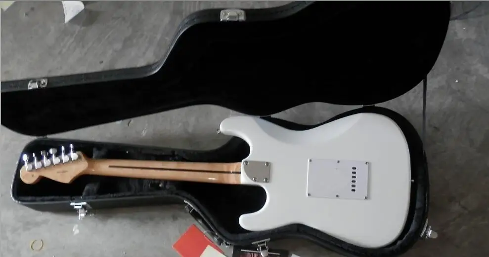 Новая звезда инкрустация белая 6 струн электрогитара с Floyd Rose Tremolo чехлом на