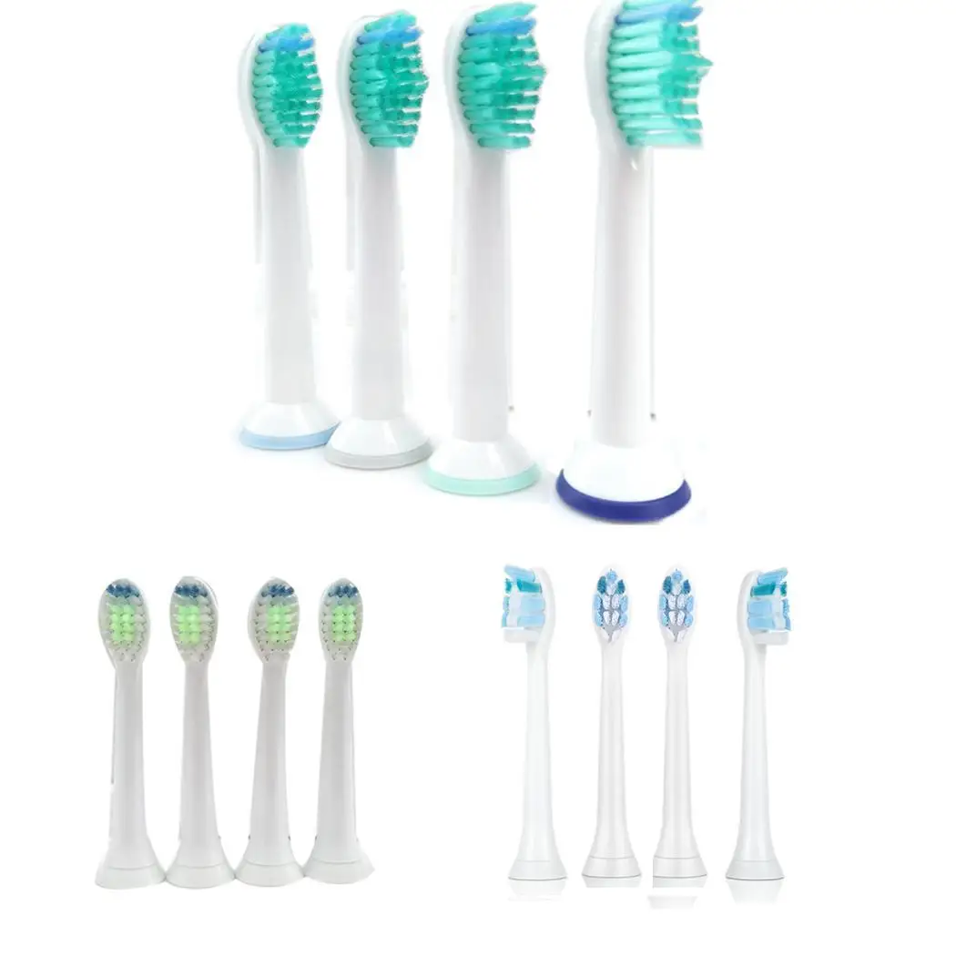 4Pcs/Set Electric Toothbrush Head Replacement Brush Heads For Philips for Oral B Adult Tooth Cleaning Soft-bristle | Бытовая техника