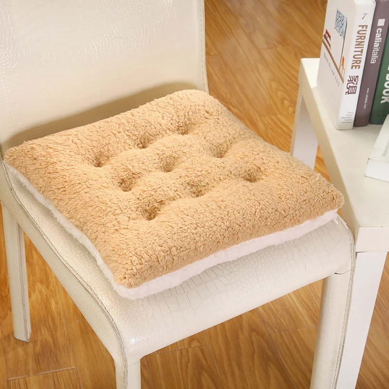 Бархат ягненка креативная плюшевая продолговатая подушка для сиденья