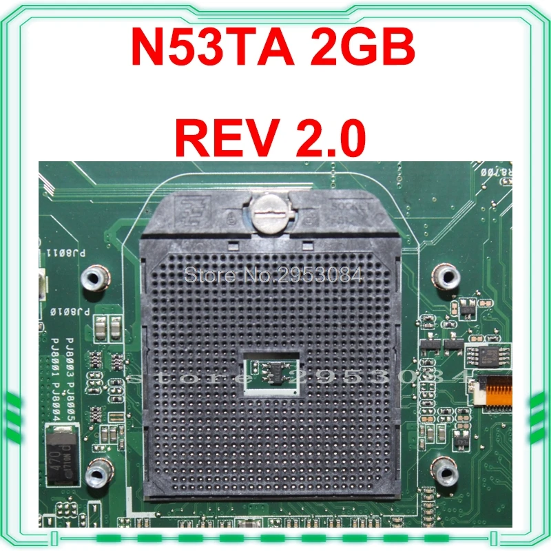 N53TA материнская плата REV: 2 0 Гб для For Asus N53TK N53T ноутбука тест на материнскую плату