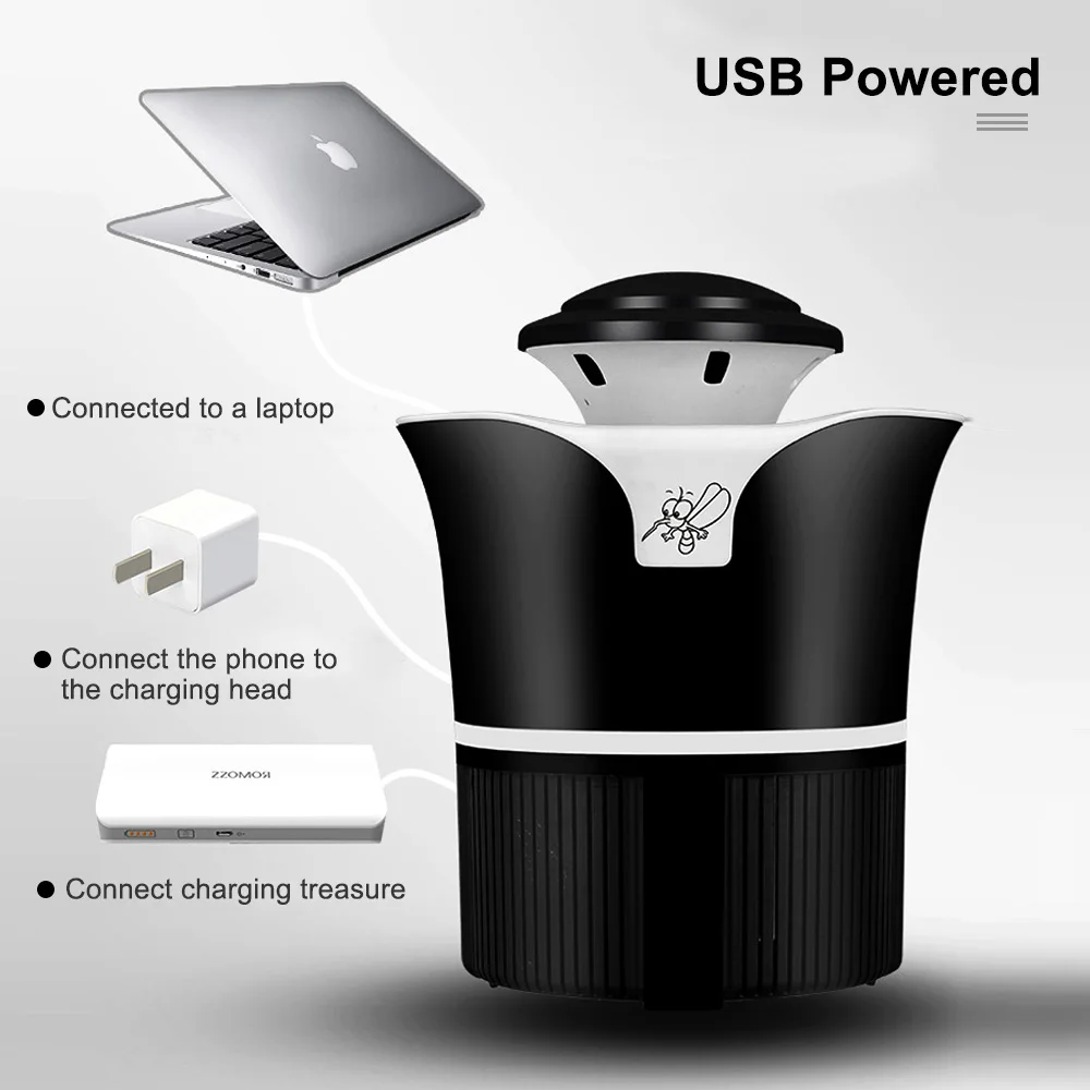 ETONTECK лампа для уничтожения комаров USB электрическая защиты от Светодиодный УФ