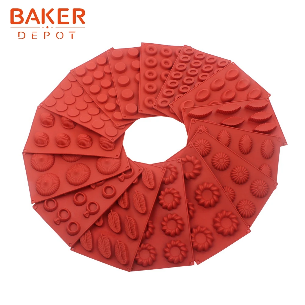 BAKER DEPOT, силиконовая форма для торта, шоколада, кондитерских изделий, выпечки, цветов, печенья, печенья, новинка, украшение торта, для желе для мыла, инструмент
