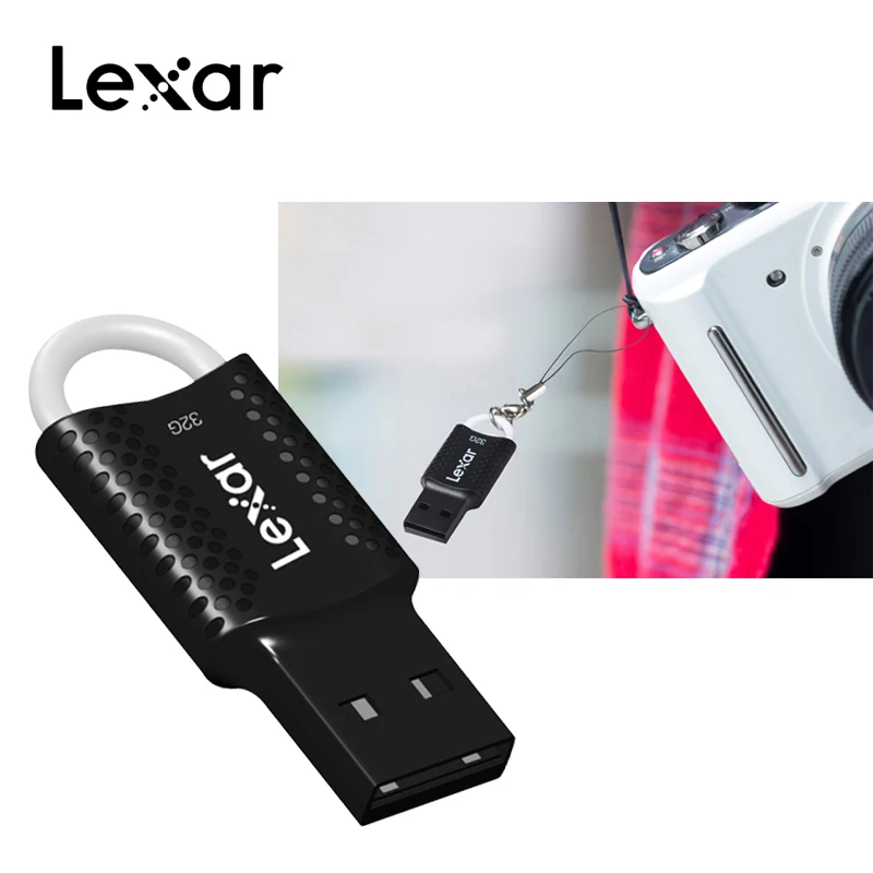 Lexar V40 Бесплатная доставка мини Usb 2 0 Флешка 16 ГБ 32 64 Гб класс 4 Memoria карта памяти