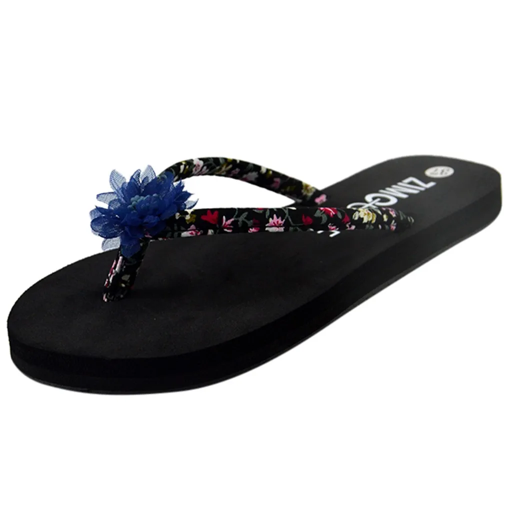 JAYCOSIN Slippers Women Summer Casual Bohemian Sandalen Floral Platform Sandals Open Toe Non-slip Beach Walk Shoes | Обувь
