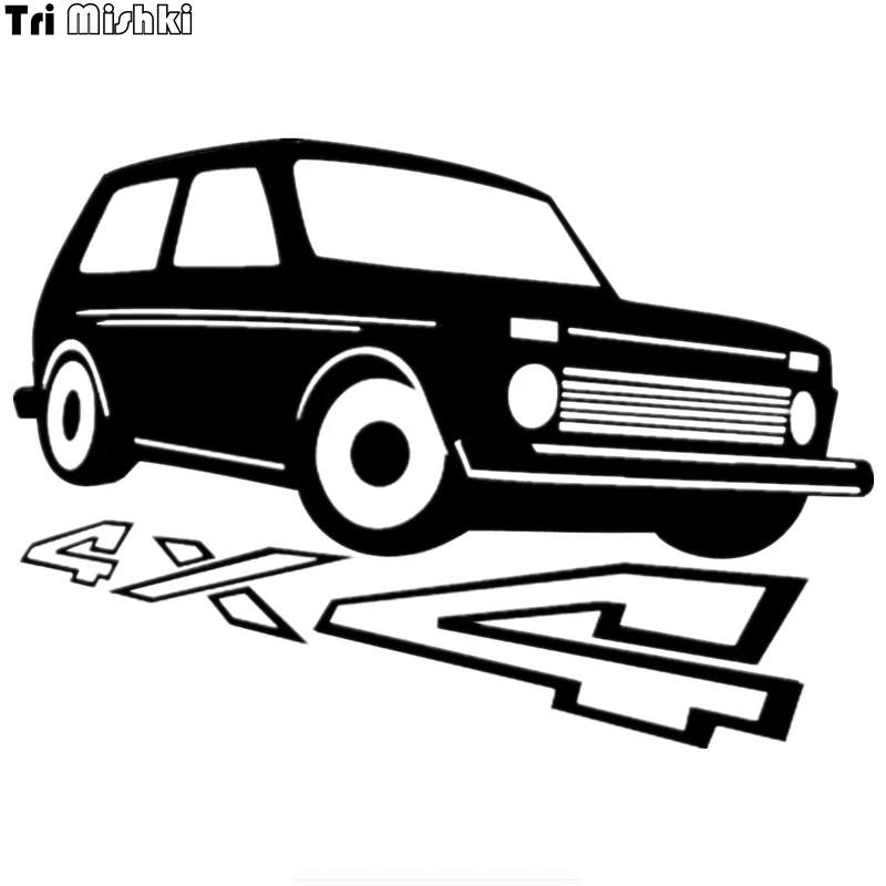 Tri Mishki HZX238 15*21.2см 1 4шт прикольные виниловые наклейки на авто vaz lada niva 4x4 ваз лада