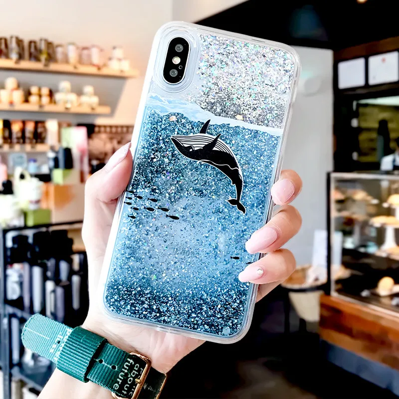 Динамичный жидкий песок мягкий чехол для Samsung Galaxy A6 A8 A7 2018 A750 S9 S8 плюс S7 край A3 A5 2017
