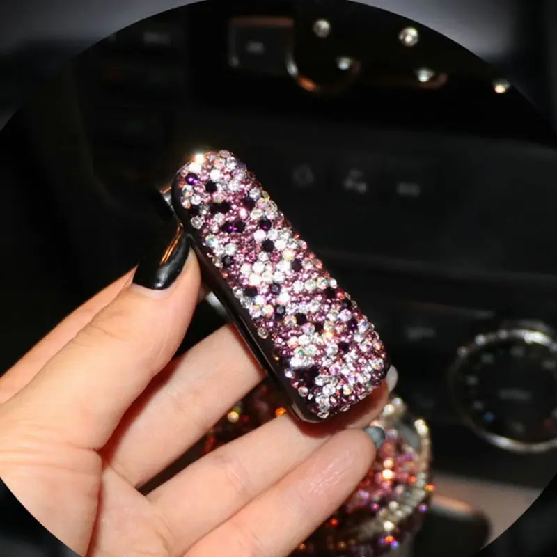 Auto Fastener Clip Rhinestone Diamond Car Sun Visor Glasses Sunglasses folder Ticket Receipt Card Storage Holder Accessorie | Автомобили и