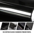 Глянцевая виниловая пленка из углеродного волокна 5D, 200 см х 50 см, для стайлинга автомобилей, мотоциклов, аксессуары для стайлинга автомобилей, для интерьера, пленка из углеродного волокна