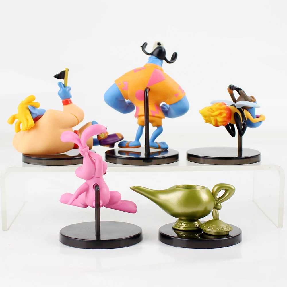 5 шт./компл. WCF Аладдин волшебная лампа Гение мини ПВХ экшн-Фигурки игрушки