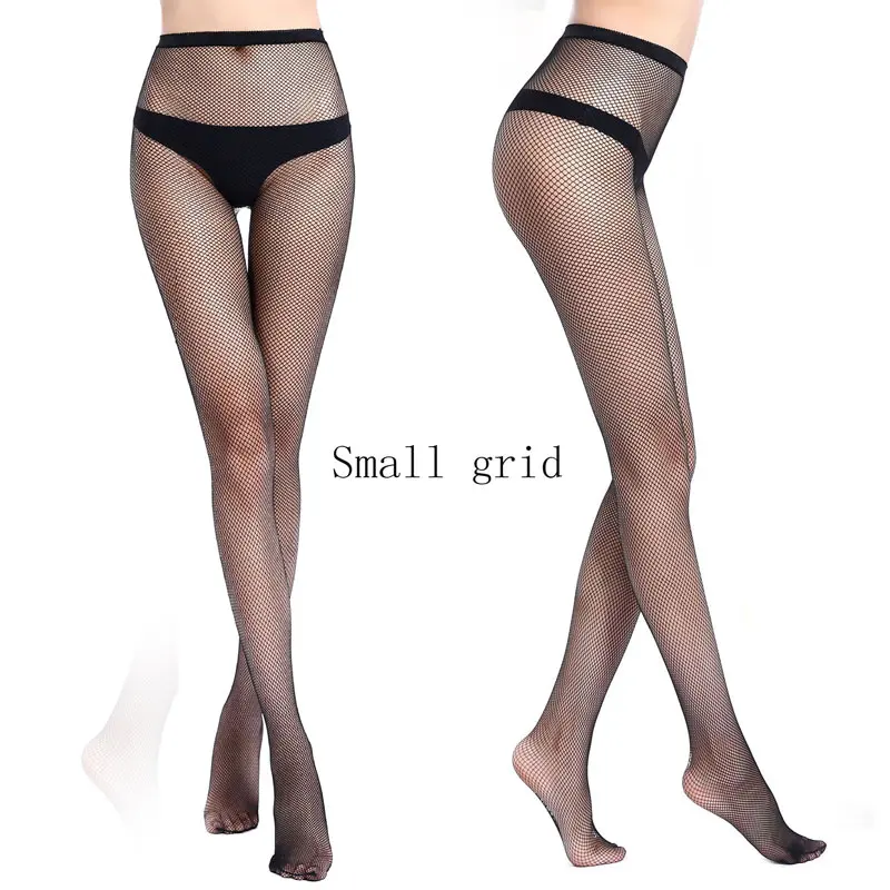 Small net black Женские Модные сетчатые черные Простые открытые сексуальные колготки и чулки женские чулки тонкие ажурные чулки Клубные вечерние Чулочные изделия - Цвет: Small net black