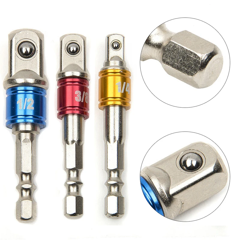 

3 шт., удлинитель с шестигранным хвостовиком 1/4 3/8 1/2