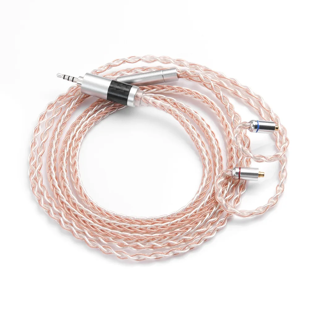 8 акций 3 5 мм 2 4 Баланс MMCX кабель для Shure SE215 SE535 SE846 pin ZS10 знч ZAR ES4 ZS6