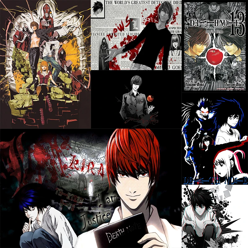 Высокое разрешение печать Death Note кровяной фильм постер и для стены домашний Декор
