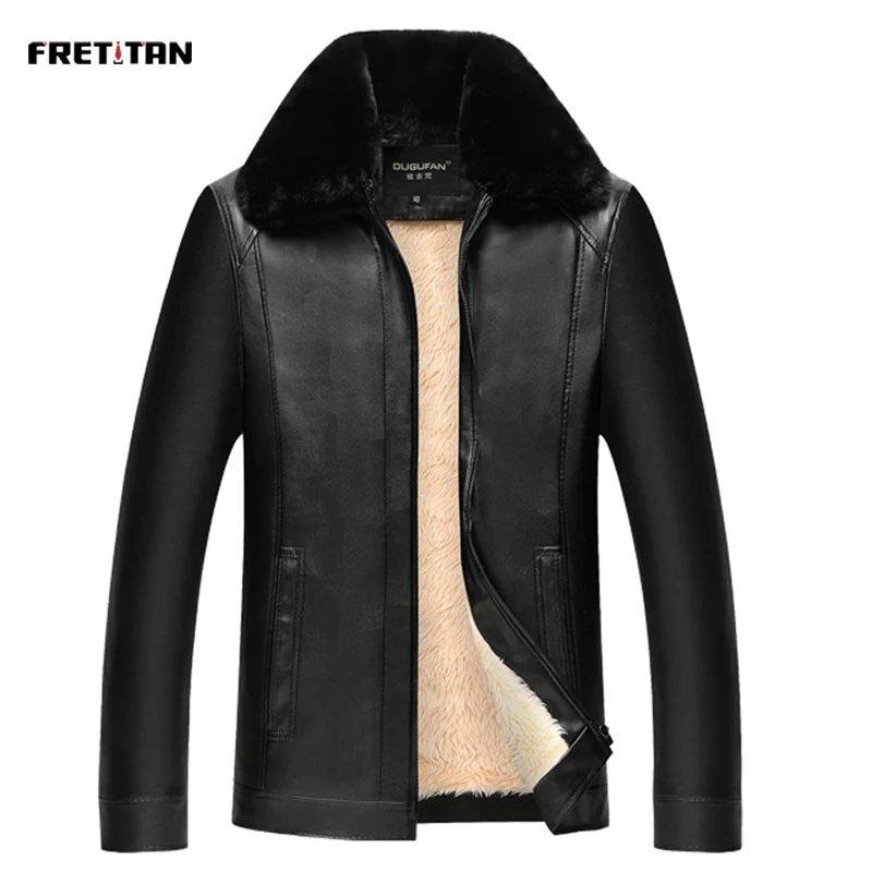Зимняя флисовая Меховая куртка для мужчин Толстая Теплая Повседневная Мужская