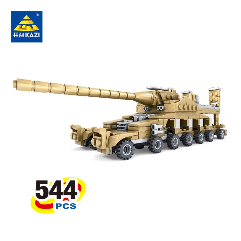 Конструктор Кази армейская военная модель танка Детская обучающая игрушка Brinquedos