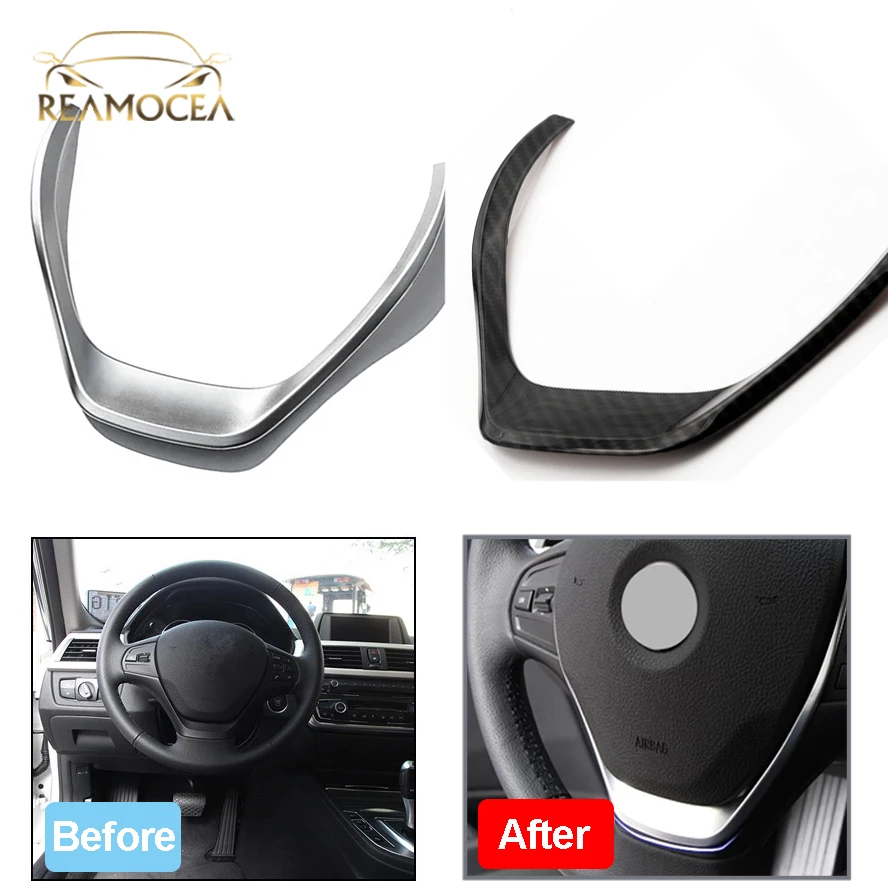 Reamocea ABS хромированный чехол на руль накладка раму для BMW 3 серии F30 316i 318d 320d 1 серия