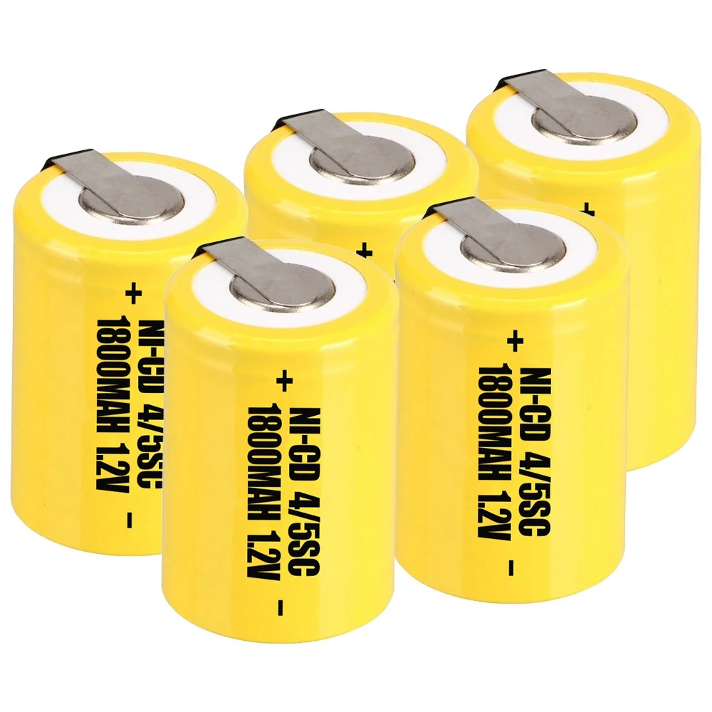 5 шт. 4/5SC батареи мощность инструмент батарея SUBC перезаряжаемые batterie 1800 мАч nicd 33 мм