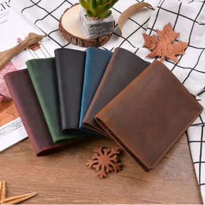 Обложка для паспорта унисекс, однотонная, из натуральной кожи