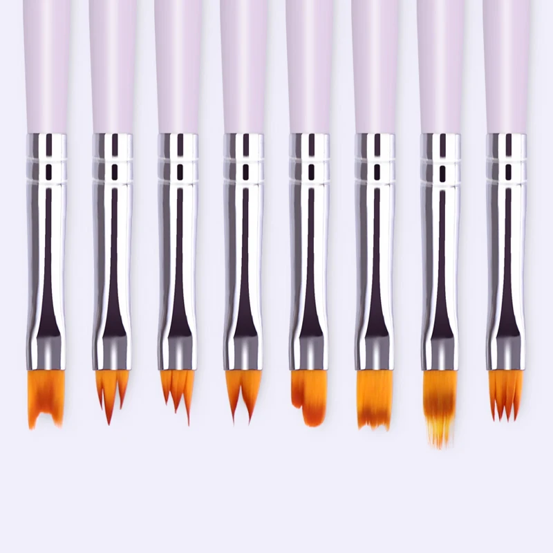 1 шт. градиентная акриловая ручка для рисования ногтей УФ гель цветов фиолетовая