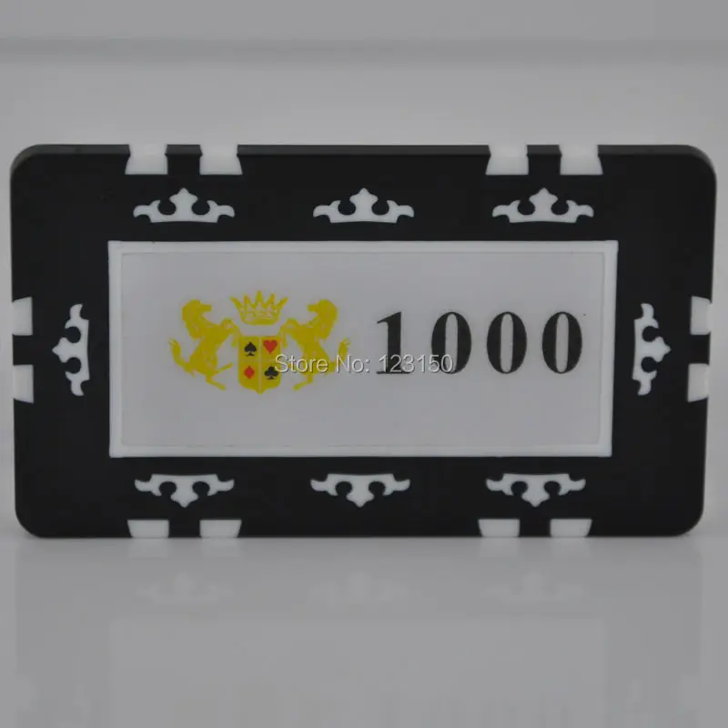 

PK-2002ROYALE CASINO Rectangle ABS poker chip with Ultraviolet Proof treatment, Free Shipping
