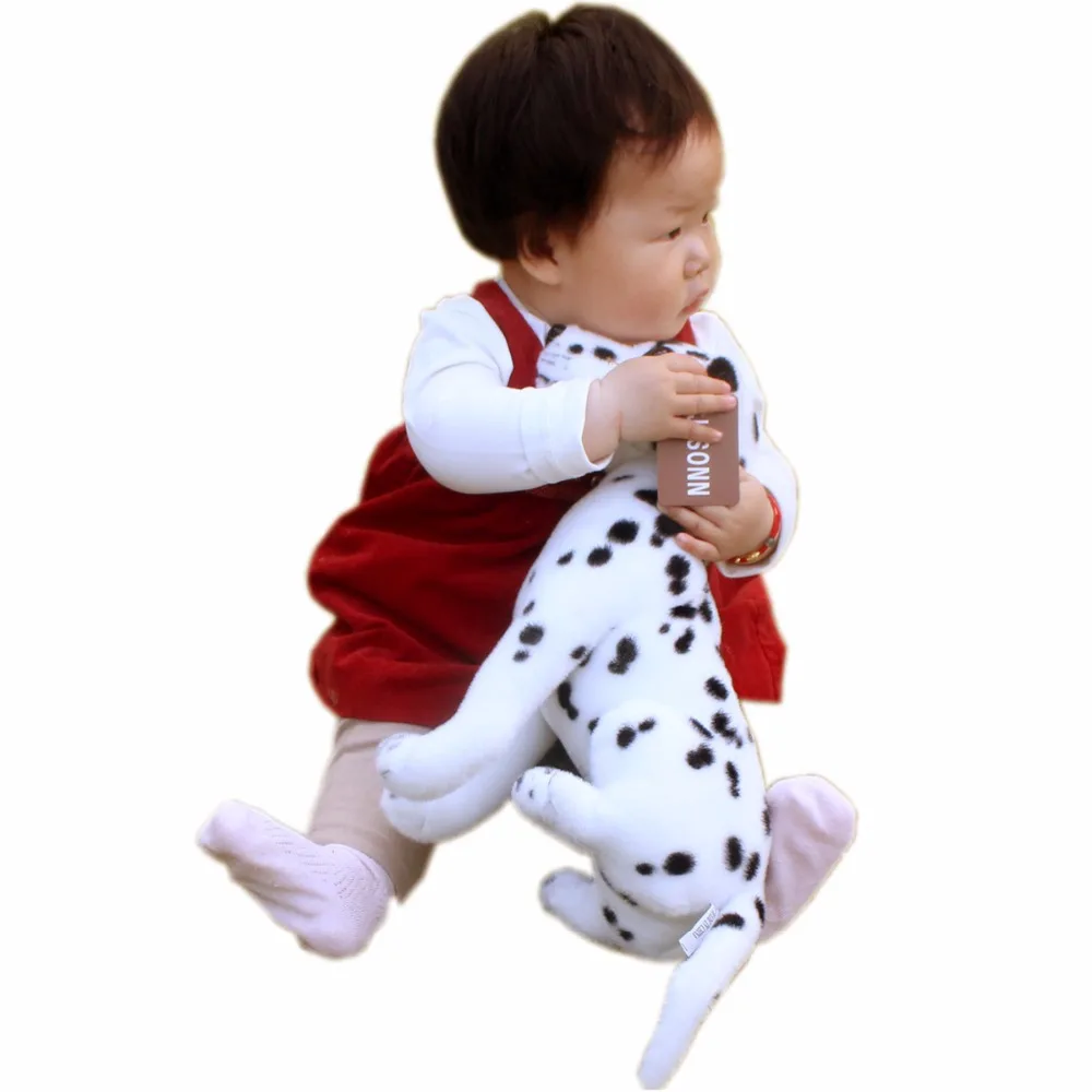 JESONN реалистичные мягкие животные сидящие далматинские собаки плюшевые игрушки