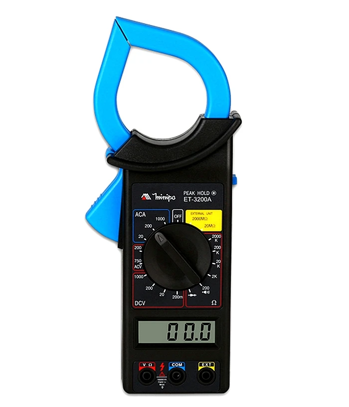 Цифровой мультиметр-зажим MINIPA ET-3200A, мультиметр, клещи ACA/1000A