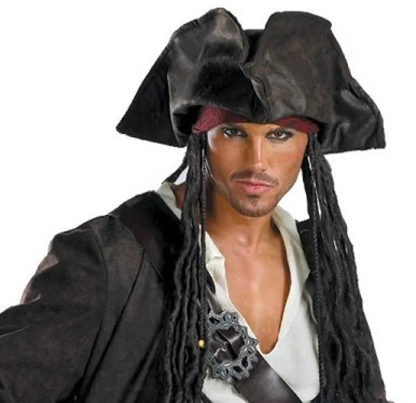 Пираты Карибского моря 3 капитан Джек Воробей престиж косплей костюм Хэллоуин