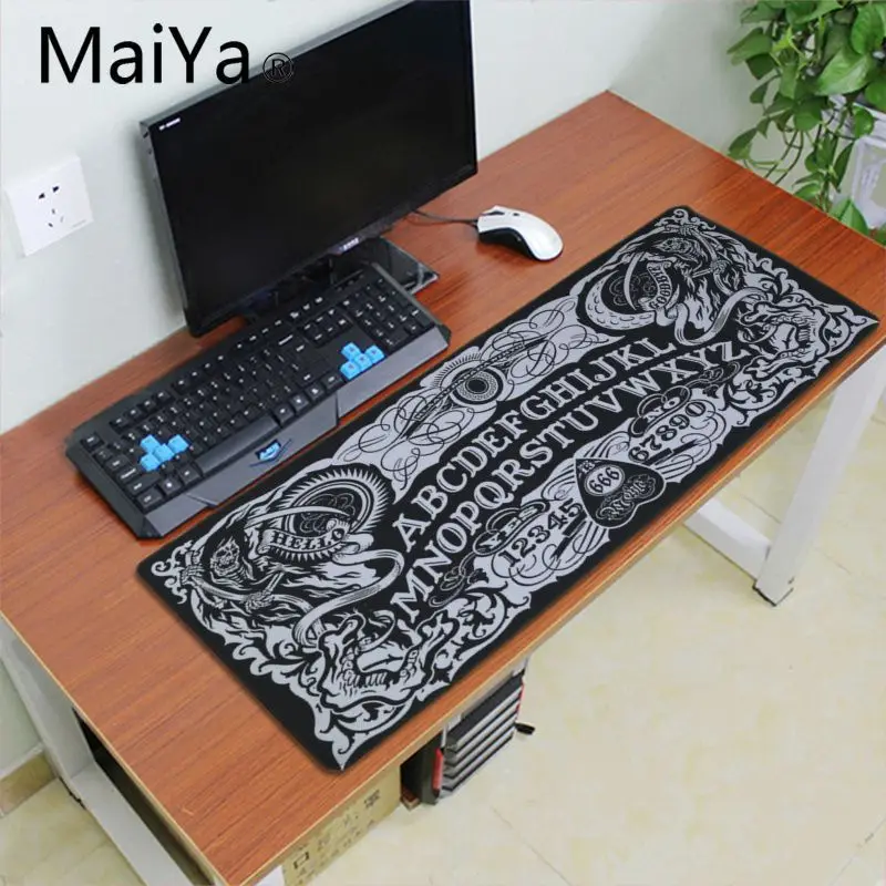 Maiyaca Ouija доска резиновая мышь прочный Настольный коврик для мыши 700*300 мм игровой коврик для мыши Скорость клавиатура Коврик для мыши ноутбук Настольный коврик - Цвет: Lock Edge 30X70cm