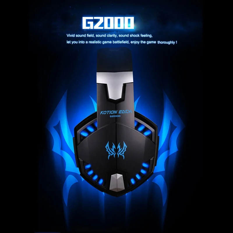3,5 мм Gaming Headset профессиональный микрофон наушники со светодиодом стерео объемный звук наушники с глубокими басами для игр, наушники гарнитура для PS4 Xbox One портативных ПК