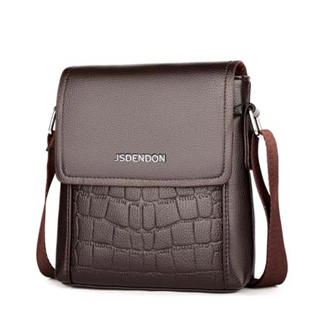 

Crossbody Bags For Men Fashion Alligator Messenger Bags Men's Leather Shoulder Bag High Quality Small Simple Business Handbags