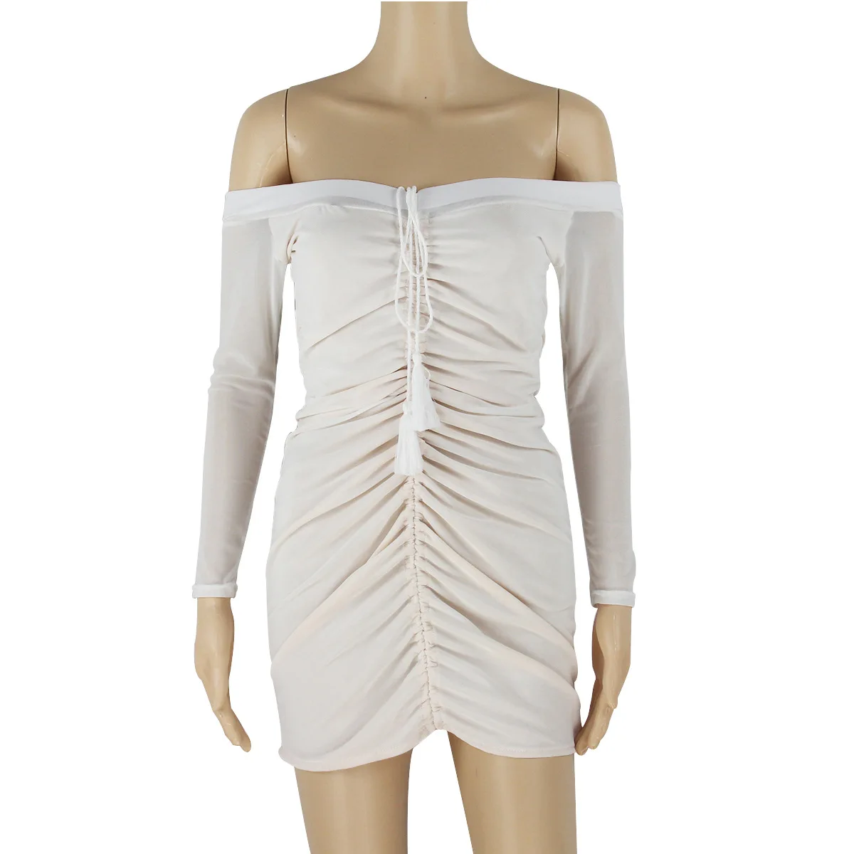 Женское облегающее платье с вырезом лодочкой сексуальное 7608 поставка через