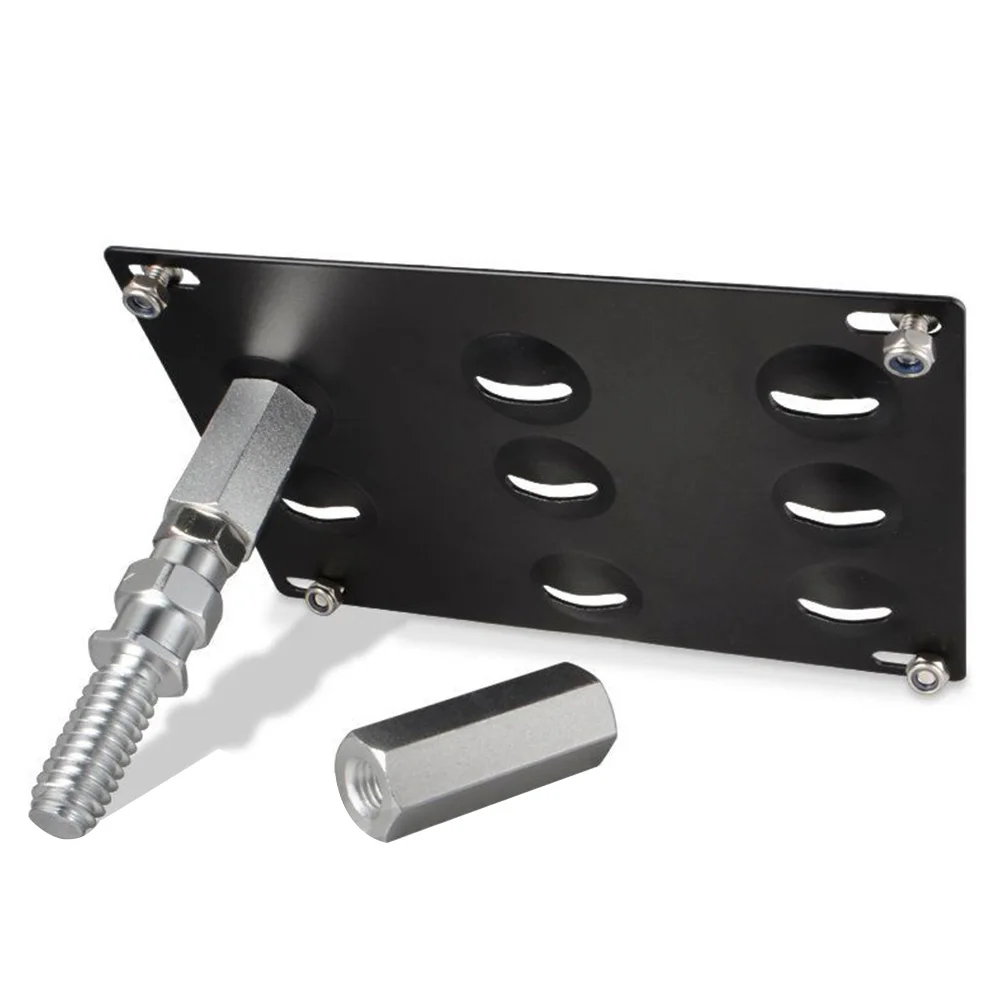 Передний бампер Фаркоп номерной знак Монтажный кронштейн держатель алюминиевый