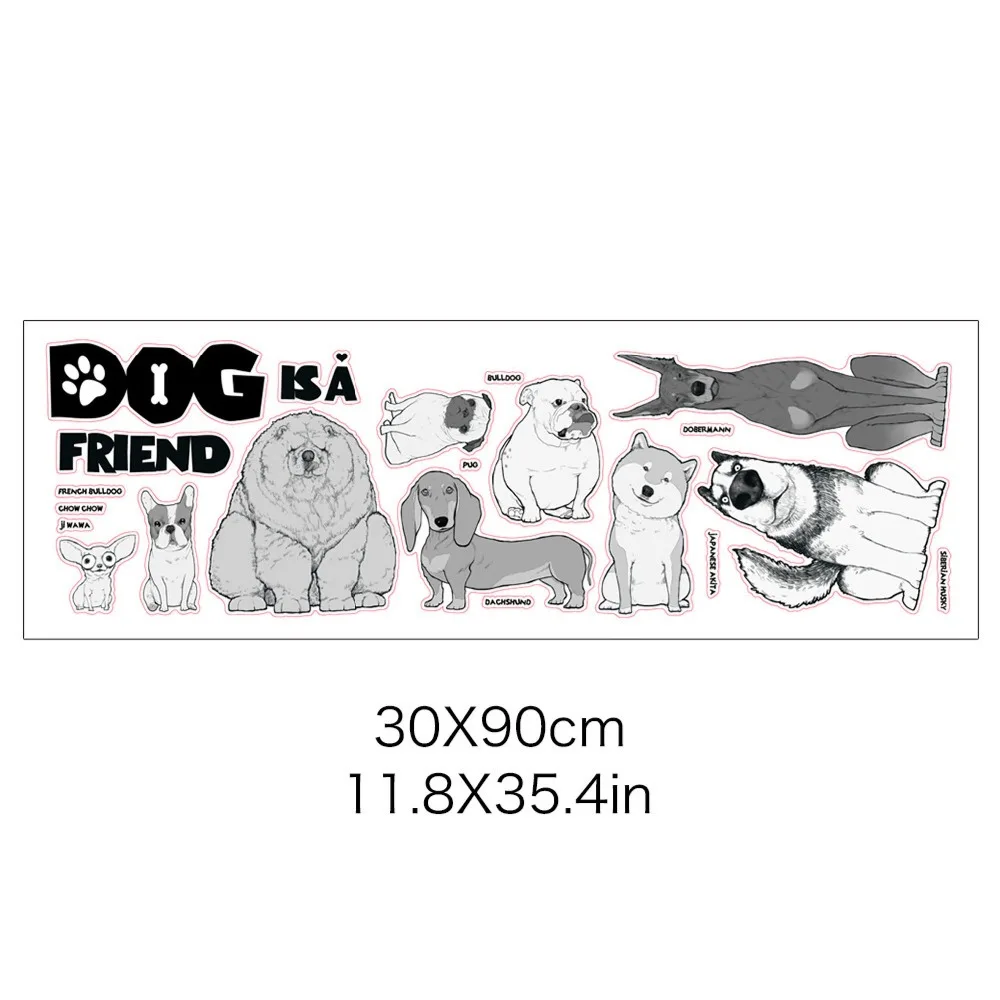

Dog wall stickers Sticker living room background wall decoration wall sticker Room window decoration