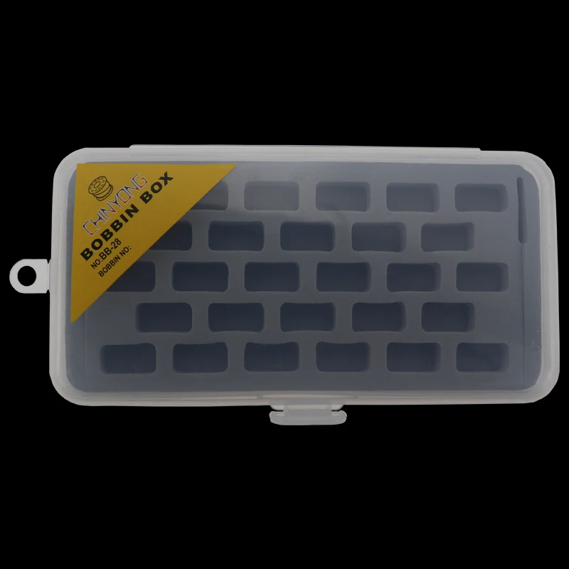 Портативный прозрачный контейнер с катушками 28 слотов органайзер для хранения