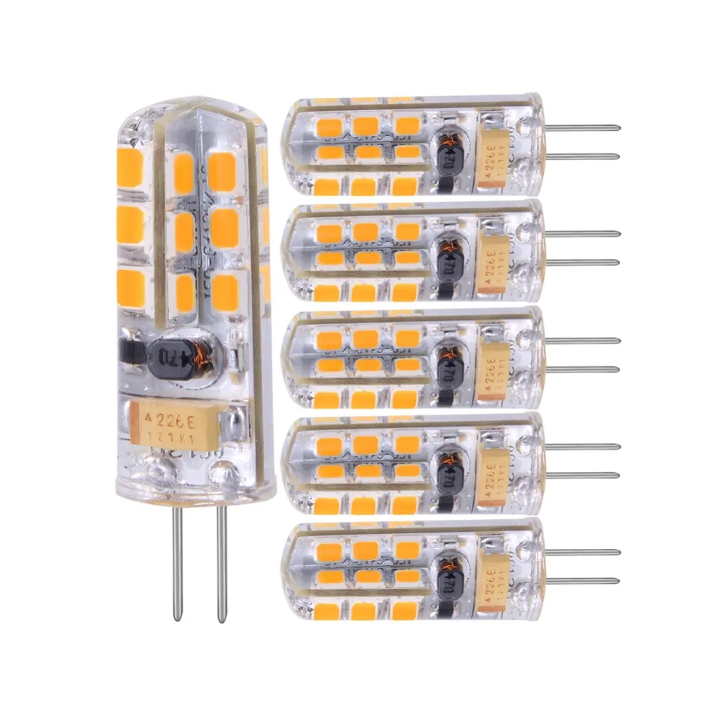 G4 Светодиодная лампа 3W 12V/AC220V теплый/холодный белый мини светодиодная 360 Угол луча