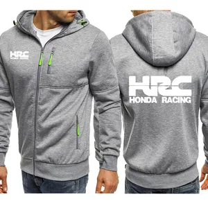 Толстовка мужская с длинным рукавом, повседневная кофта на молнии, с принтом гоночного мотоцикла, автомобиля, свитшот, стиль хип-хоп, стиль Харадзюку