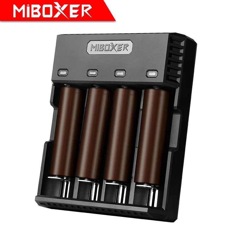 MIBOXER C4S зарядное устройство Speedy зарядное устройство для Ni-MH Ni-Cd AA AAA Li-Ion LiFePO4 IMR 10440 14500 16340 18650 26650
