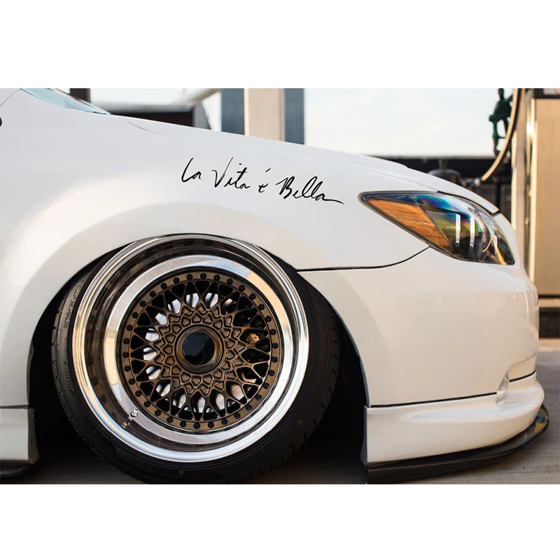 ZD 1 шт. Стикеры для стайлинга автомобиля Life is Beautiful for Mini Cooper Volkswagen VW Polo Passat B6 B7 B8 Golf 4