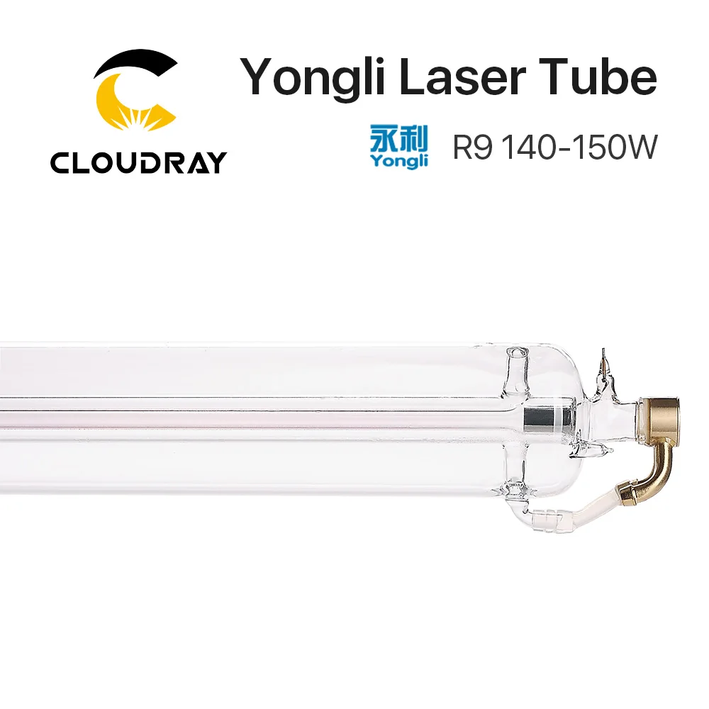 Cloudray Yongli R9 140 Вт СО2 лазерная трубка деревянная коробка упаковочная длина 1850 Dia. 80