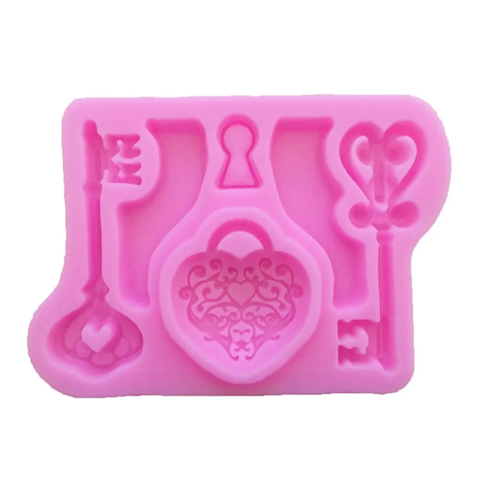 1 шт. Полезная кулинарная Sugarcraft Love key fondant силиконовая форма Пищевая печенья